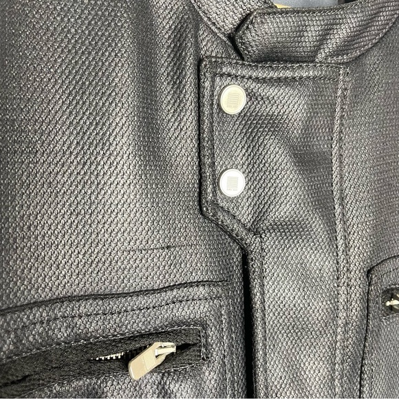 Zara Men Faux Leather Moto Jacket Size XL - Picture 7 of 9